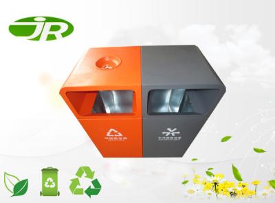 China Outdoor Stand Garbage Container Recycle Container , Galvanized Steel Recycle Bin for sale