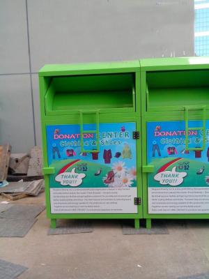 China Customized Textiles Recycle Container For Clothes And Shoes for sale