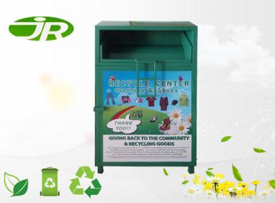 China La ropa verde de la asamblea cae apagado la papelera de reciclaje 110 * 90 * 190 cm de la materia textil de los compartimientos en venta