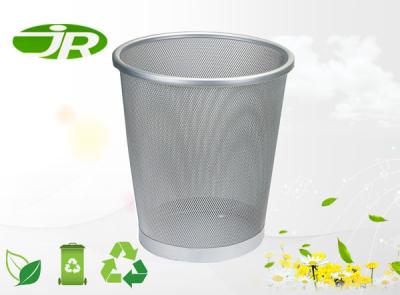 China Mesh Round  Small Office Trash Bins Black Office Waste Bin  Oval for sale