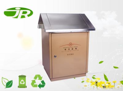 China Galvanized Square Outdoor Waste Bin Square Waste Bin For Street for sale