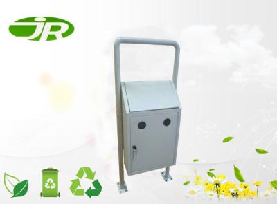 China Small Pet Waste Station With Swing Lid , Animal Waste Bin For Street for sale