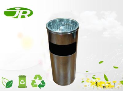 China Mirror Finish Stainless Steel Ashtray Bin Mesh Waste Bin For Lobby D25 * H61 CM for sale