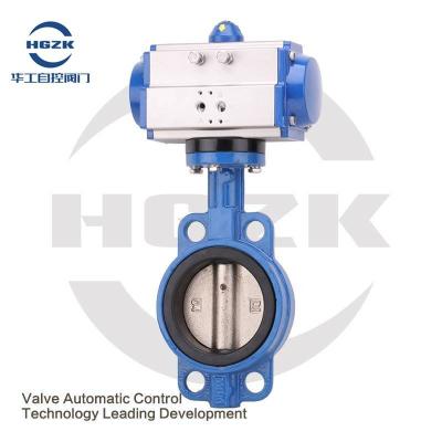 China General Pneumatic Pneumatic Wafer Valve Butterfly Valve Seal Isolation Valve 304 Stainless Steel Soft Regulation for sale