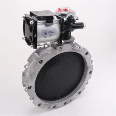 China General VFS V1FS V2FS Aluminum Alloy Silo Special Butterfly Valve For Cement Powder Pneumatic Butterfly Valve CP101/CP126 for sale