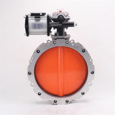 China V1fs General Cement V2fs Dust Including Pneumatic Actuators Powder Butterfly Valve For Cement Powder Made In China HGZK for sale