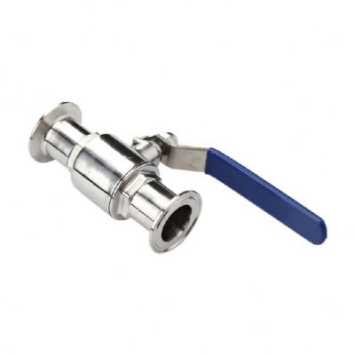 China General 304 stainless steel quick-loading ball valve sanitary flange type direct pharmaceutical ball valve for sale