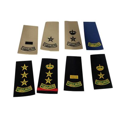 China Comfortable Army Epaulet Security Police Accessories Uniform Epaulets And Badge for sale