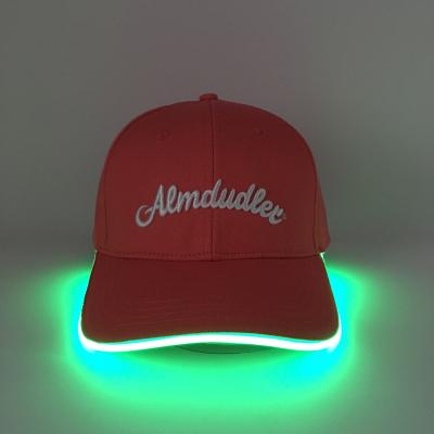 China COMMON LED Hat Light LED Baseball Cap Glow Rim for sale