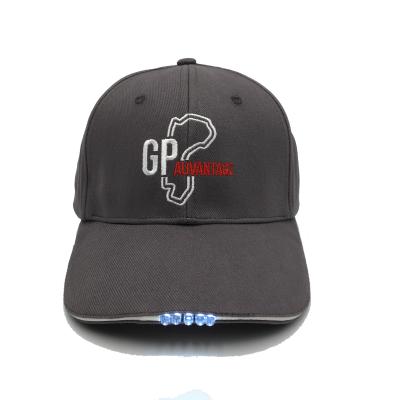 China breathable & China factory high quality LED waterproof baseball cap with long life for sale