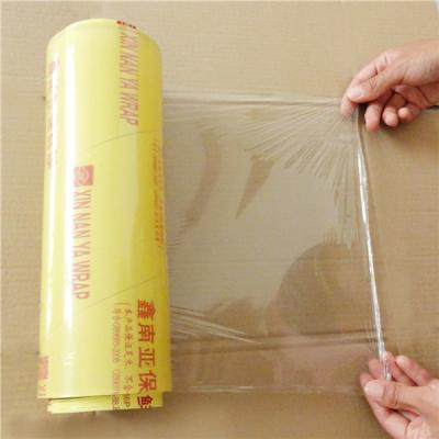 China Prevent Loss Of Moisture High Quality Soft Plastic Gift Wrap Film , PVC Cling Film For Food Wrapping for sale