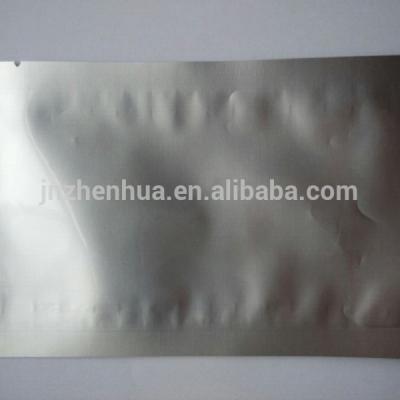 China Printed Unimpeded Sample Heat Seal Silver Foil Food Bag / Food Grade Aluminum Foil Bag for sale