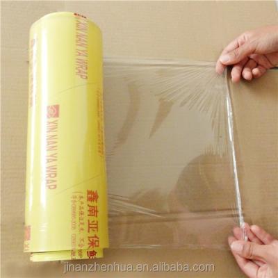 China 2016 Hot Sale Moisture Proof Soft Toughness PVC Cling Film Blue Sexy Film PVC Cling Film Food Packaging for sale