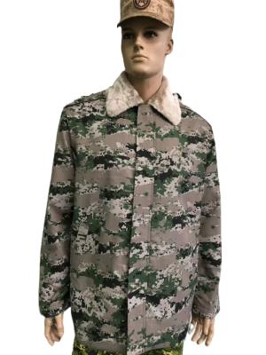 China Winter Polyester / Cotton Camouflage Military Jacket For Saudi Army for sale