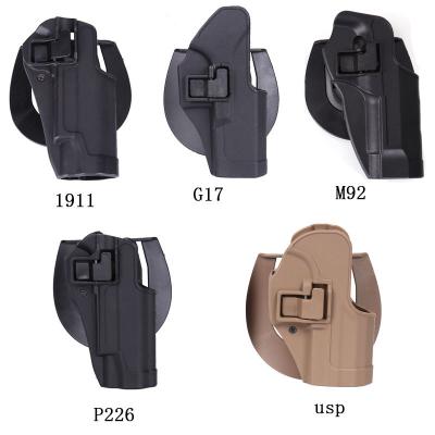 China Outdoor Tactical Quick Draw Holster Waist Mounted 1911/G17/M92/1911/USP/P226 Nylon for sale