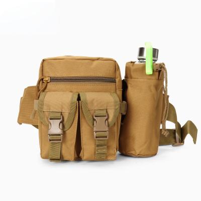 China Outdoor Kettle Hanging Tactical Accessories Multifunctional Camouflage Waist Bag 600D Nylon for sale