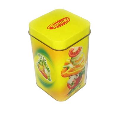 China Indian Food China Factory Supply Small Square Canister Spice Tin Box For Herbs Tea Storage Candles 50g for sale