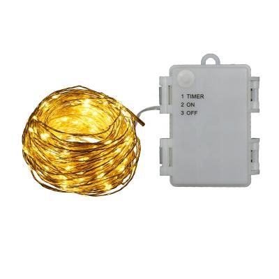 China Xmas LED Outdoor Waterproof Micro Copper Wire Battery Operated Copper Wire Starry RoHS Light CE For Holiday Bedroom Bottle Home Kitchen for sale