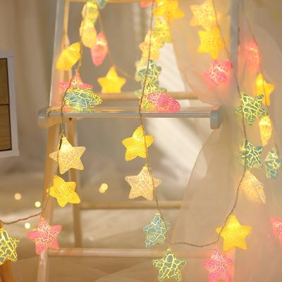 China LED String Light Christmas Decoration LED String Light with Colorful PVC Slot Star Decor for Kids Baby Room Shop Home Wedding for sale