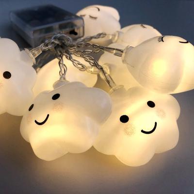 China Battery Operated LED String Light Christmas Cloud Decor Led Decorative Fairy String Lights Periodic Lights For Home Room for sale