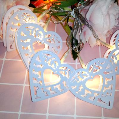 China 2020 Christmas Indoor and Outdoor Heart Shape Decorative Fairy String Light LED String Light for Room Party Garden Wedding for sale