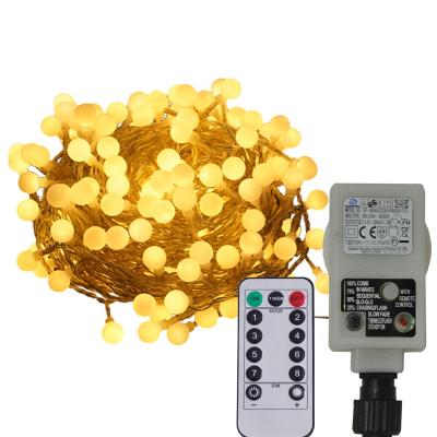 China Outdoor Plastic LED String Light Christmas Globe Party Ball Light Led String Light Indoor And Outdoor GS Transformer With Outdoor for sale