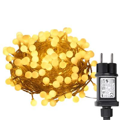 China Outdoor Waterproof Plastic LED String Light Christmas Globe Party Ball Light Led String Light GS Transformer For Bedroom Wall Patio Party Home for sale