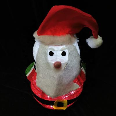 China Snowman Santa Collapsible Foldable Decoration with Element LED Lights for Indoor, Outdoor, Yard, Garden Holiday Decoration Christmas Lawn for sale