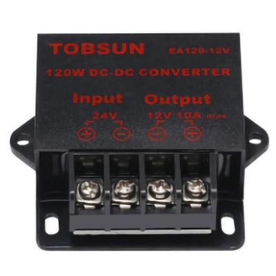 China Automotive TOBSUN FACTORY PRICE SIZE QUALITY 24V to 12V DC-DC 10A Step Down Converter for sale