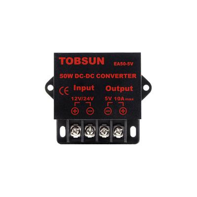 China Automotives TOBSUN 24V Vehicle Advertising LED Screen Power Supply Down 5V Power Converter DC Transformer for sale