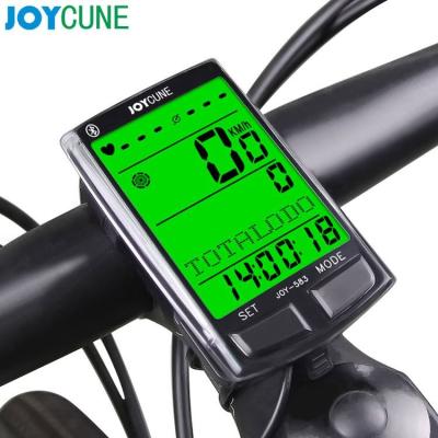 China Moutain Bicycle SD-583 LCD Display Waterproof Bike Bicycle Computer Odometer Recycling Meter With Green Backlight New Style for sale