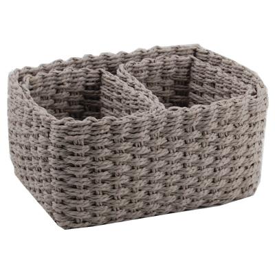 China Sundayhome Sustainable Home Rope Basket Eco - Friendly Paper Woven Basket For Gifts for sale