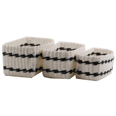 China Sundayhome Rope Basket Woven Storage Basket Eco - Friendly Paper Bread Basket Sustainable for sale