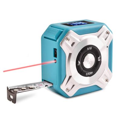 China 16 FT/5M Reel Gauge 131 FT/40M Meter Digital Laser Distance With LCD Display 73x73x40mm for sale