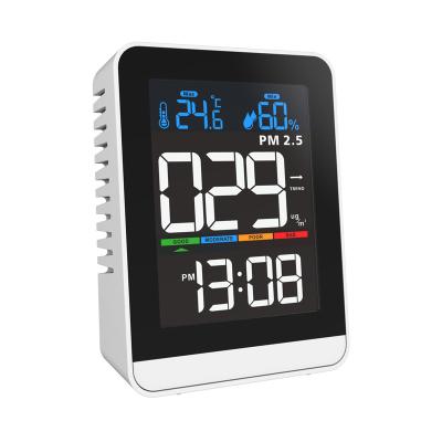 China 2021New Design 115x40x83mm Smart Indoor LCD Display PM2.5 Detector Air Quality Monitor for sale