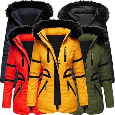 China Sustainable Winter Wear Women's Longer Bubble Fall Jacket Women With Hood For Female for sale