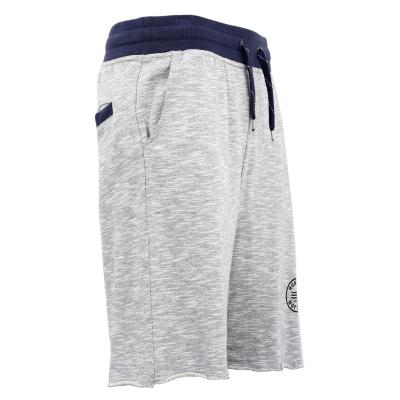 China Sustainable OEM Gym Sports Mens Sweat Shorts Print Logo Slub May Fabric Wholesale 100% Cotton Bermuda Shorts Casual With Simple Custom Dyed for sale