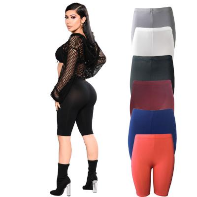 China Antibacterial Wholesale Spandex High Waist Yoga Gaiters Bike Shorts Pants For Women for sale