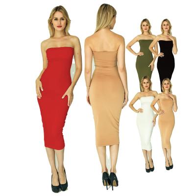 China Anti-Wrinkle Solid Color Maxi Sexy Plus Size Club Bodycon Longer Casual Wear Women Party for sale