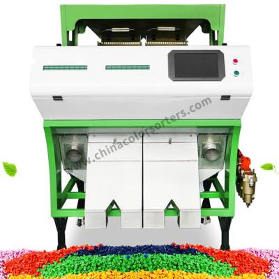 China Intelligent Full-Color CCD 2 Chutes Color Sorter Plastic Optical Sorting Machine for sale