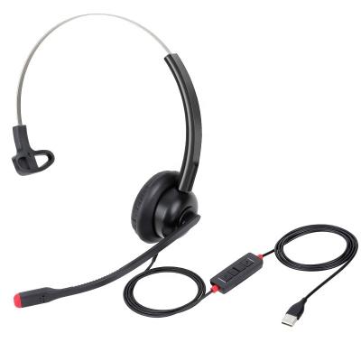 China Factory Direct Supply Hearing Protection Headphones Noise Cancel Call Center USB Headset With Microphone for sale