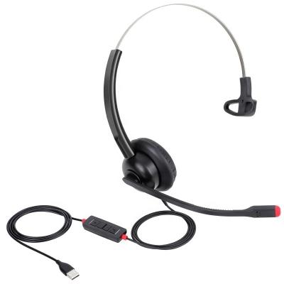 China Hearing Protection Factory Direct Computer Laptop PC Headset Phone USB Headset With Microphone for sale