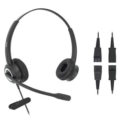 China Hearing Protection Call Center Telephone Headset with Microphone Noise Canceling QD to RJ9, 3.5mm, USB for sale