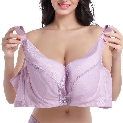 China QUICK DRY oversized weight mm110kg can wear thin women's large size bra without sponge steel bra ring breathable lingerie for sale