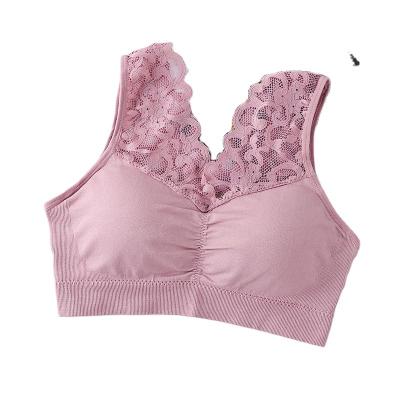 China Fattening Women's 100kg Plus Size Large Size Back VEST LACE Bra Wrap QUICK DRY Chest Back Lace Underwear Bra for sale