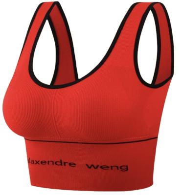 China Breathable sports underwear without steel ring top support, beautiful back, wrap around chest, anti light wearable bra for sale