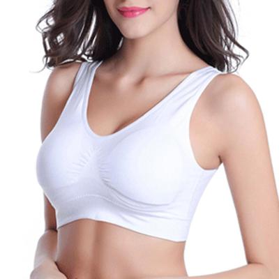 China Breathable Sports Bra No Trace Yoga Steel Ring Fitness Single Layer Vest Bra No Trace Gathering Comfortable Underwear for sale