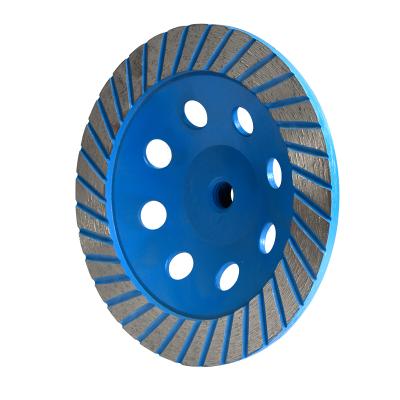 China Metal Diamond Grinding Cup Ferrous Wheel 150mm Turbo Diamond Saw Blade Grinding Wheel Belt Wrinkle Shank for sale