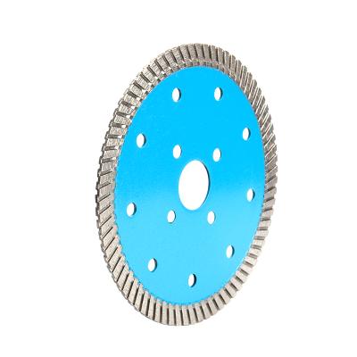 China Good quality 125x10Hx72Tx22.23mm ferrous hot press metal turbo general purpose blue saw blade for sale