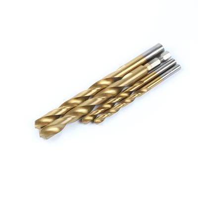 China Full Hss Ground Drilling Ground Drill M35 Titanium-Plated Twist Drill Bit Set For Stainless Steel Metal Drills for sale